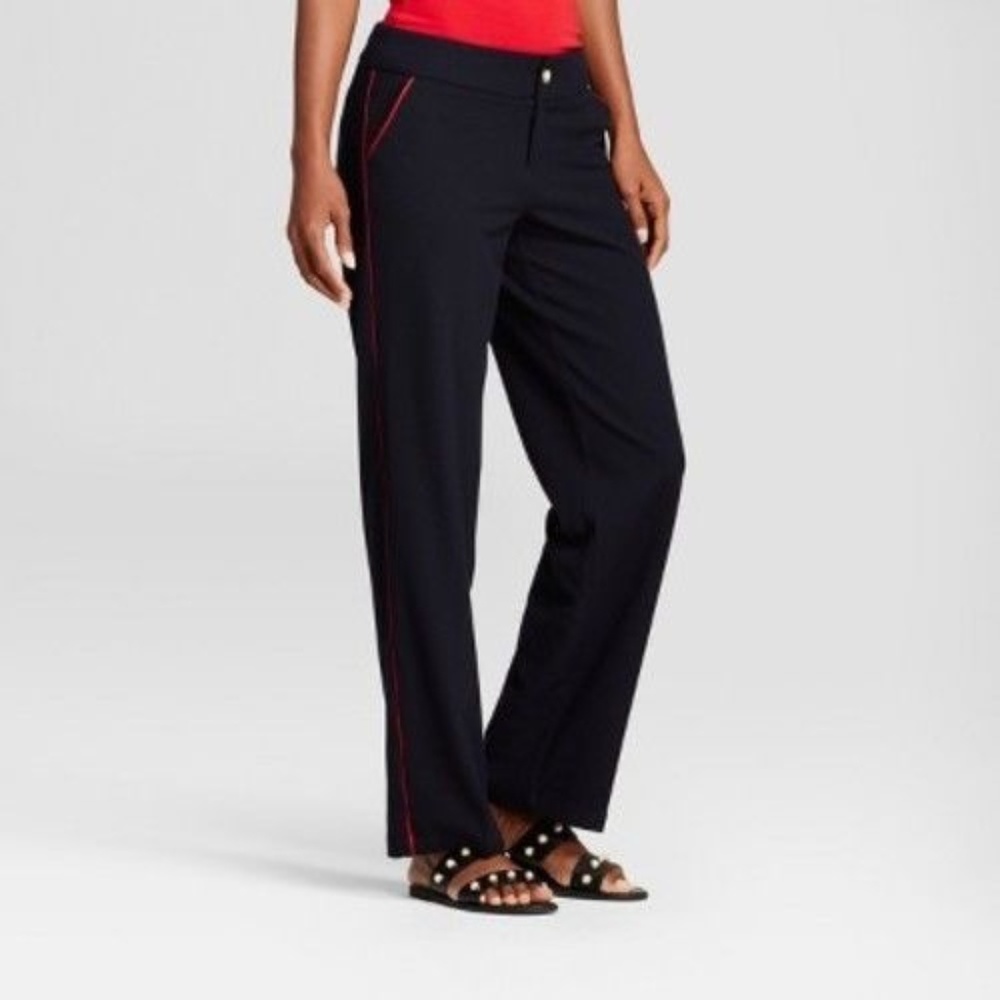 Women's Straight Leg Side-Piped Trouser